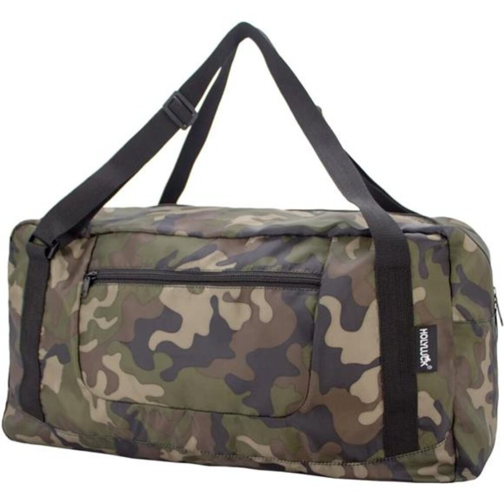 Foldable Travel Duffel Bag For Women & Men Luggage Great for Gym ( camo)